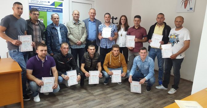 Completion of Training for firefighters within the project “Firefighters and emergency management Recas-Zagubica”